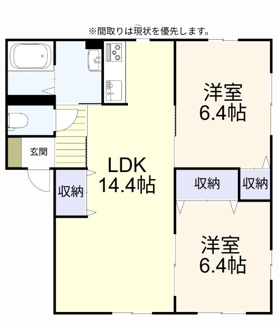 サンルミナス（C102） 間取り図画像