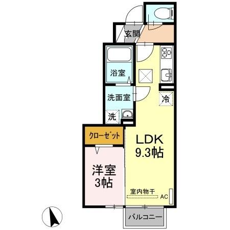 D-room葛原（106） 間取り図画像