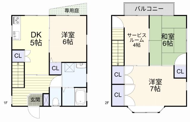リヴァーハイツ津田Ⅱ 間取り図画像