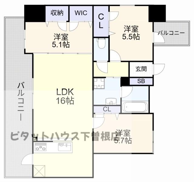 グランヒルズ下曽根（203） 間取り図画像