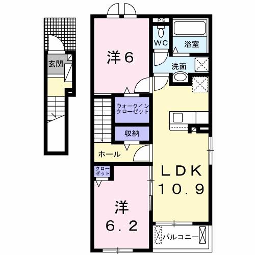 レジデンス　ソレイユ（201） 間取り図画像
