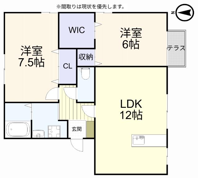 エターナル華（101） 間取り図画像