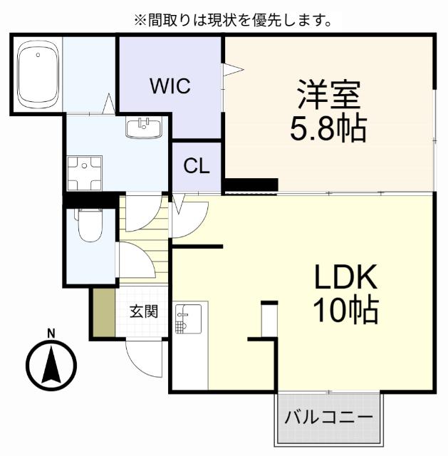 サン　クレール（101） 間取り図画像