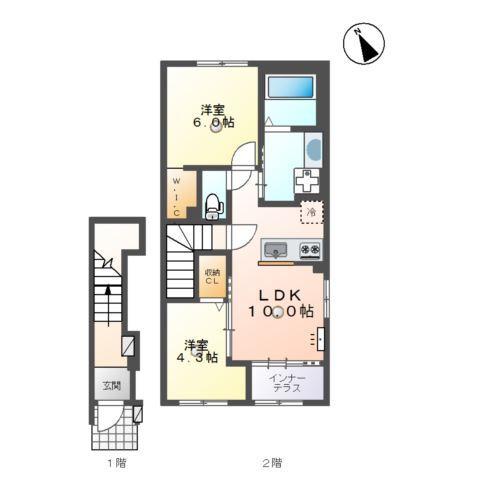 アジャート 間取り図画像