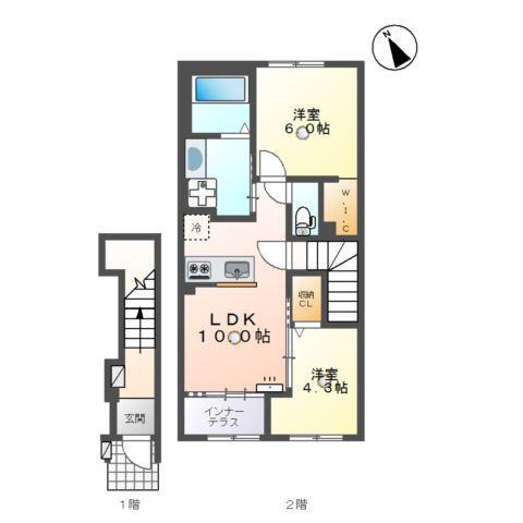 アジャート 間取り図画像