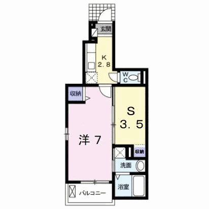 フェリスⅡ（106） 間取り図画像
