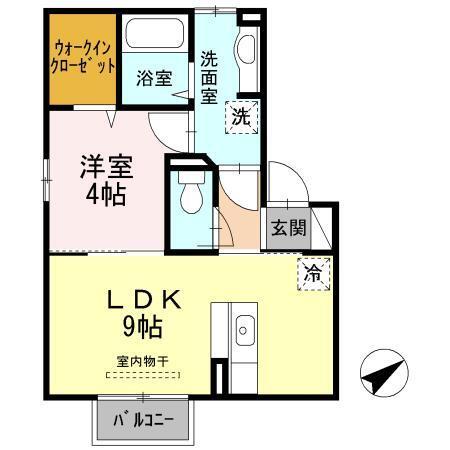 リバーサイド唐戸Ⅱ（202） 間取り図画像