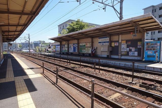 筑豊電気鉄道　三ヶ森駅：80m