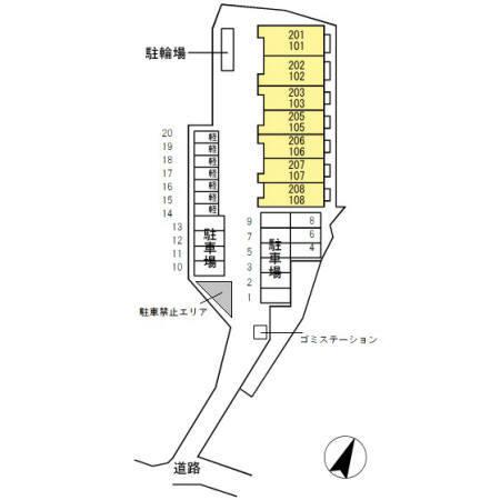paisible palais（106） 駐車場