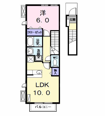 金船　ハウス（202） 間取り図画像
