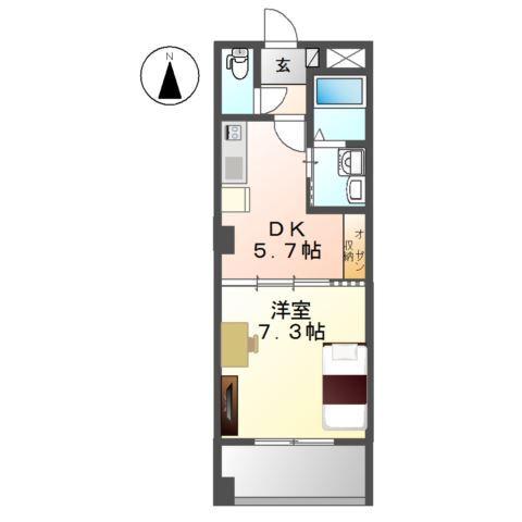 リバパレス鶴舞 間取り図画像