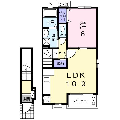 ハイシード平和（206） 間取り図画像