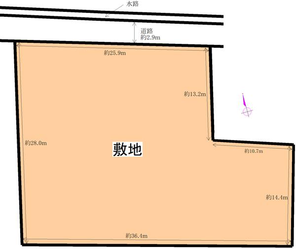 四日市市河原田町（818.34㎡） 区画図