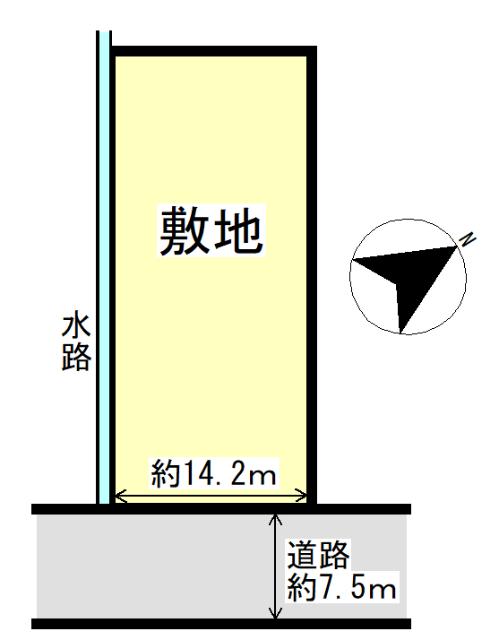 三重郡川越町大字高松 区画図
