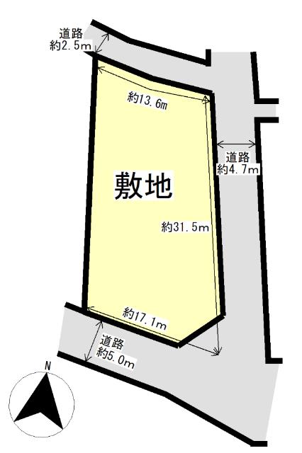 四日市市波木町 区画図
