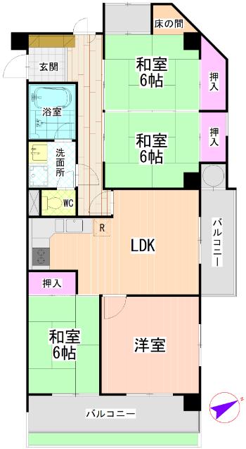 間取は変更となる場合があります。