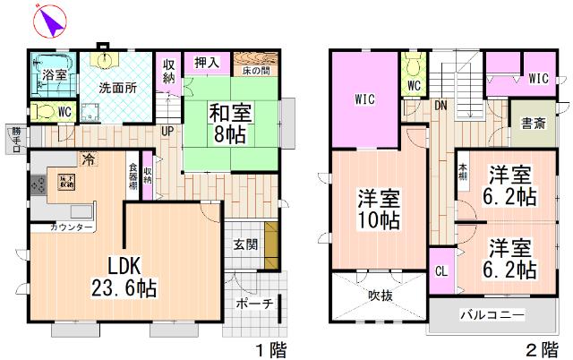 鈴鹿市南江島町　戸建 間取り図画像