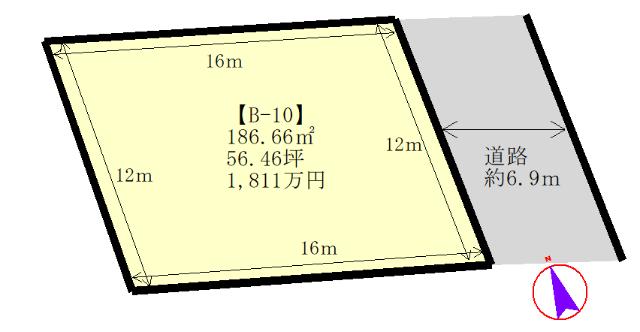見晴らしの街　B-10 土地画像
