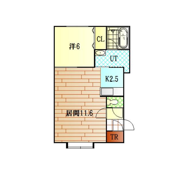 Box.南D（101） 間取り図画像