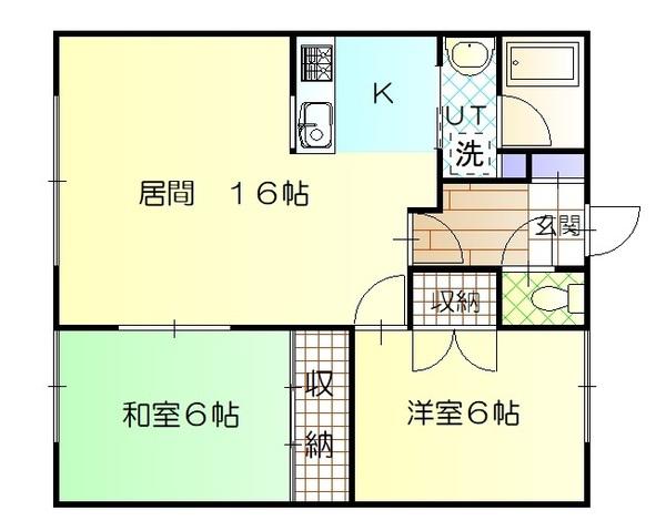 柴ハイツ（202） 間取り図画像