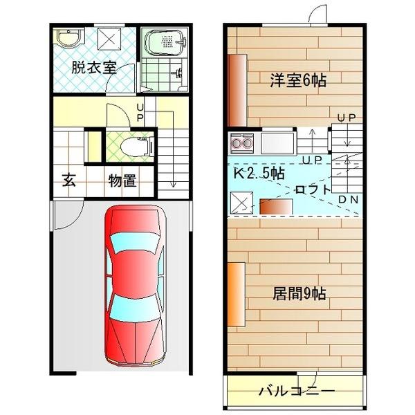 T.M.S B棟（E） 間取り図画像