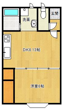 ラブラドールドリーム（203） 間取り図画像