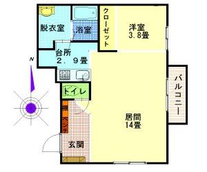 アビタプレイス（301） 間取り図画像