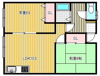 ちるはうす（102） 間取り図画像