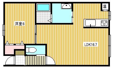 プレジール（2-E） 間取り図画像
