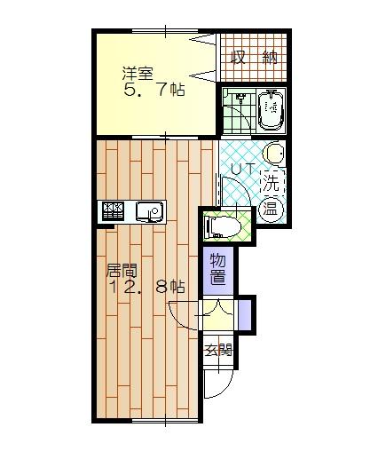 AchuⅠ･Ⅱ（Ⅰ-201） 間取り図画像