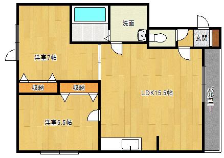 EIKOU2.2（301） 間取り図画像