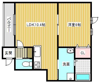 プレジール1（1-C） 間取り図画像