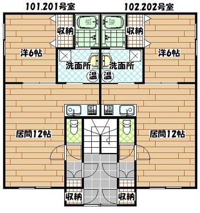 Artesano（201） 間取り図画像