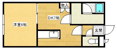 ヴィラージュホンマ（207） 間取り図画像