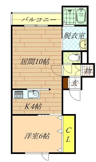 Juveni A（101） 間取り図画像