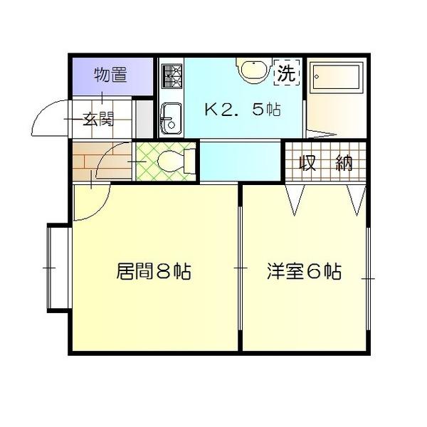 ジュリB棟 間取り図画像