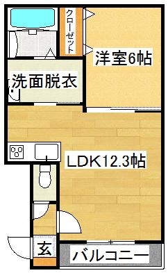 ベルエットクレール（307） 間取り図画像