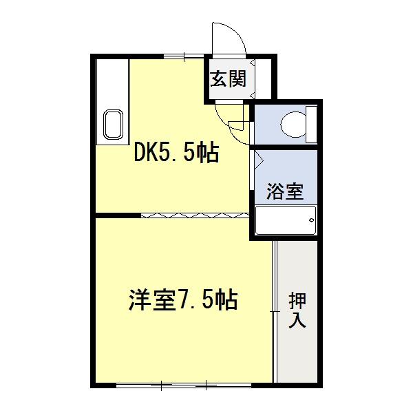 コーポさんわ 間取り図画像