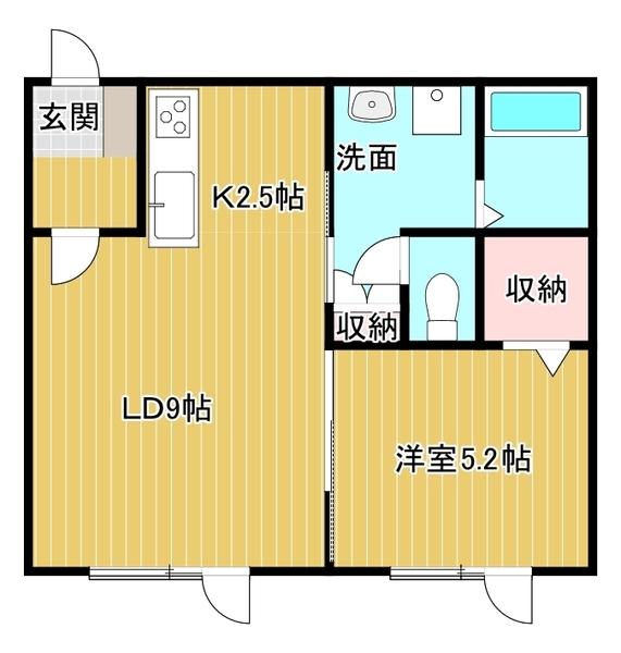 スピカ（1-C） 間取り図画像
