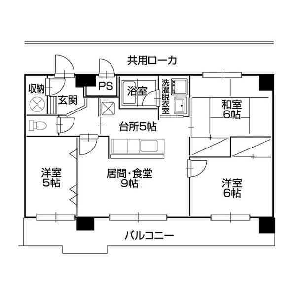 帯広マンション第3（703） 間取り図画像