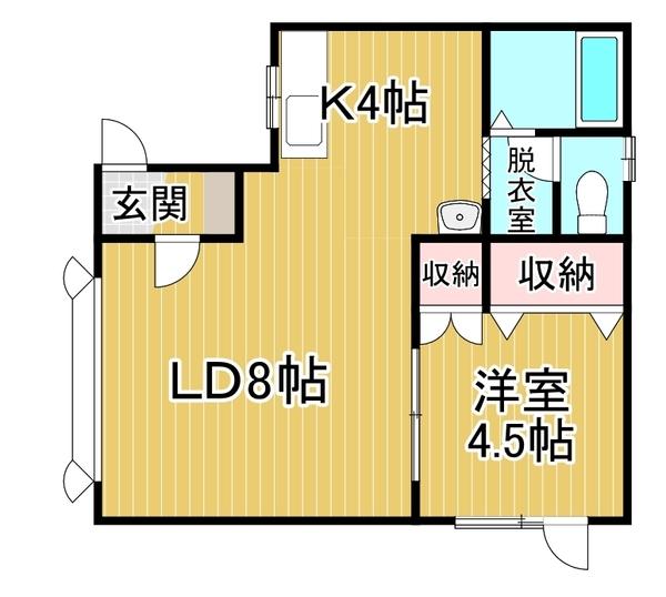 サンハイツ（202） 間取り図画像