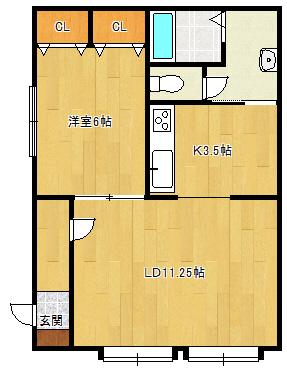 コーポニュータウン（105） 間取り図画像