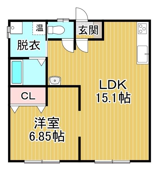 グリーンハイツ（202） 間取り図画像