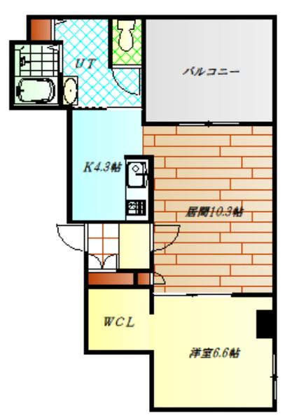 CREDIST BLD.（303） 間取り図画像