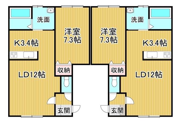 トレフル新町（201） 間取り図画像