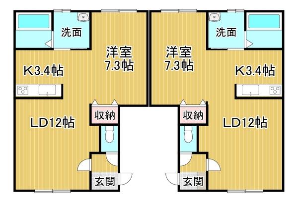 トレフル新町（203） 間取り図画像