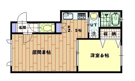 パールハイツ9.5A 間取り図画像