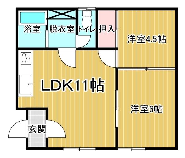 コーポみやもと（101） 間取り図画像