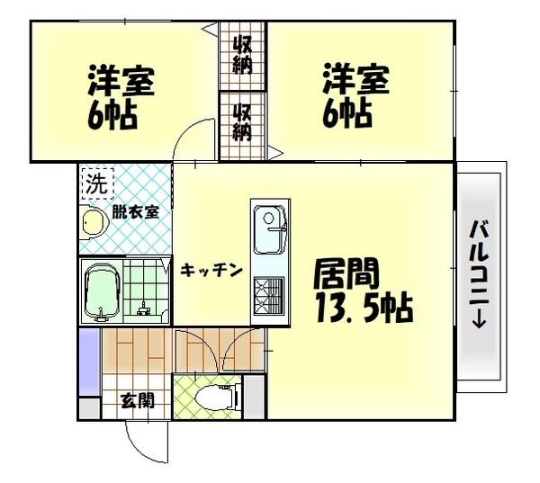 CREST　PALACE（503） 間取り図画像