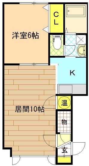 プレズィール豊岡（B108） 間取り図画像